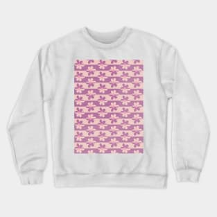 Retro Floral Pattern - Purple 3 Crewneck Sweatshirt